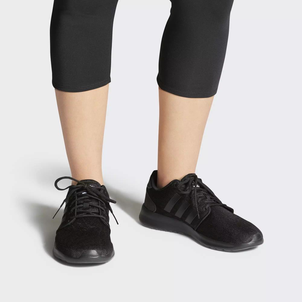 Adidas Cloudfoam QT Racer Tenis Para Correr Negros Para Mujer (MX-17480)